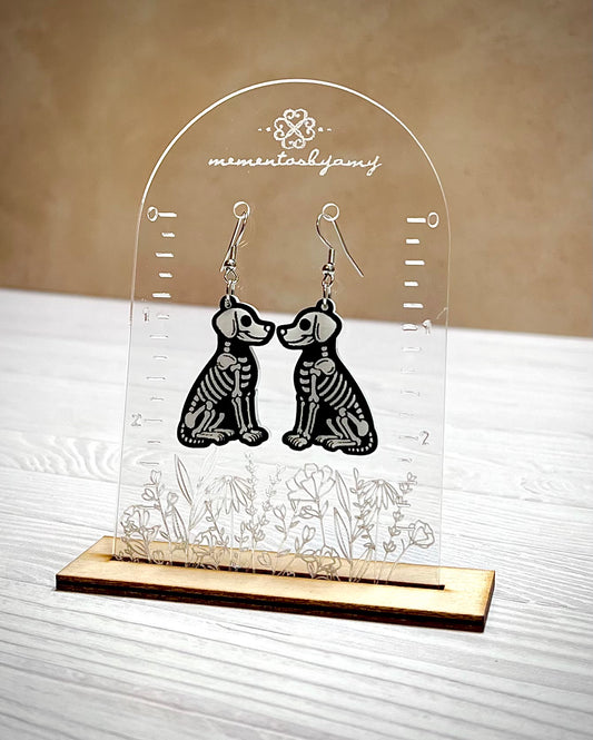 Sitting Dog Skellie Earrings