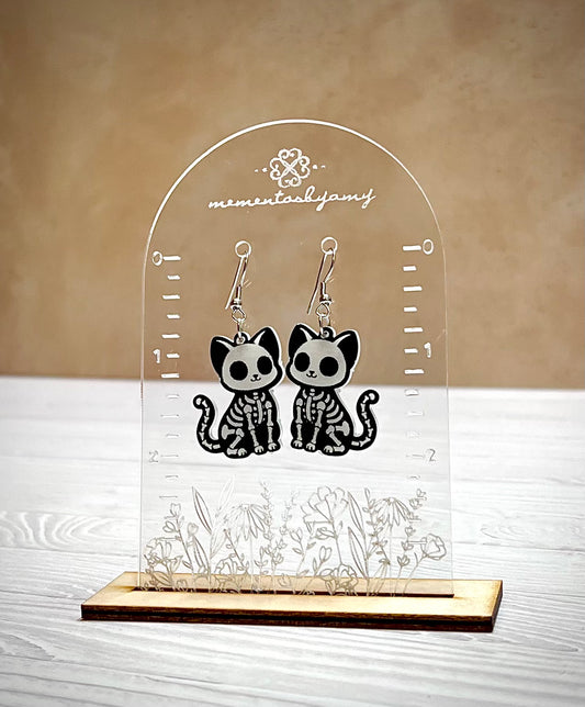 Sitting Cat Skellie Earrings